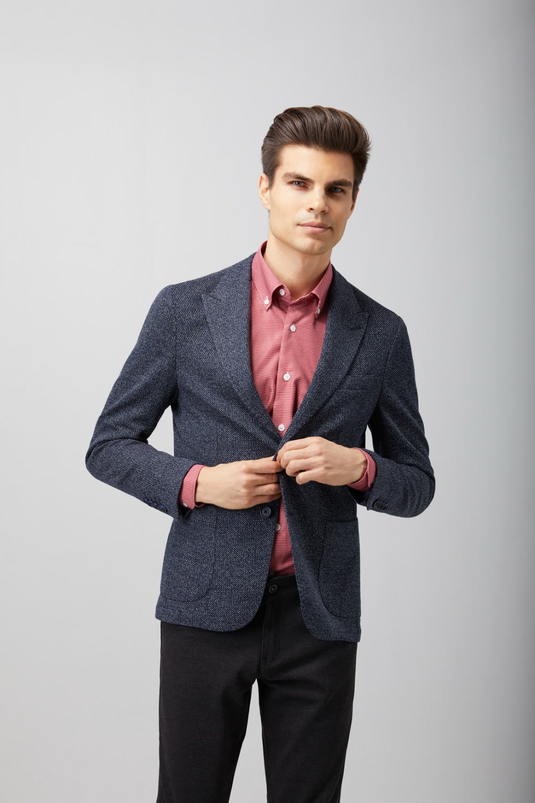 Navy with White Speckles Sport Coat