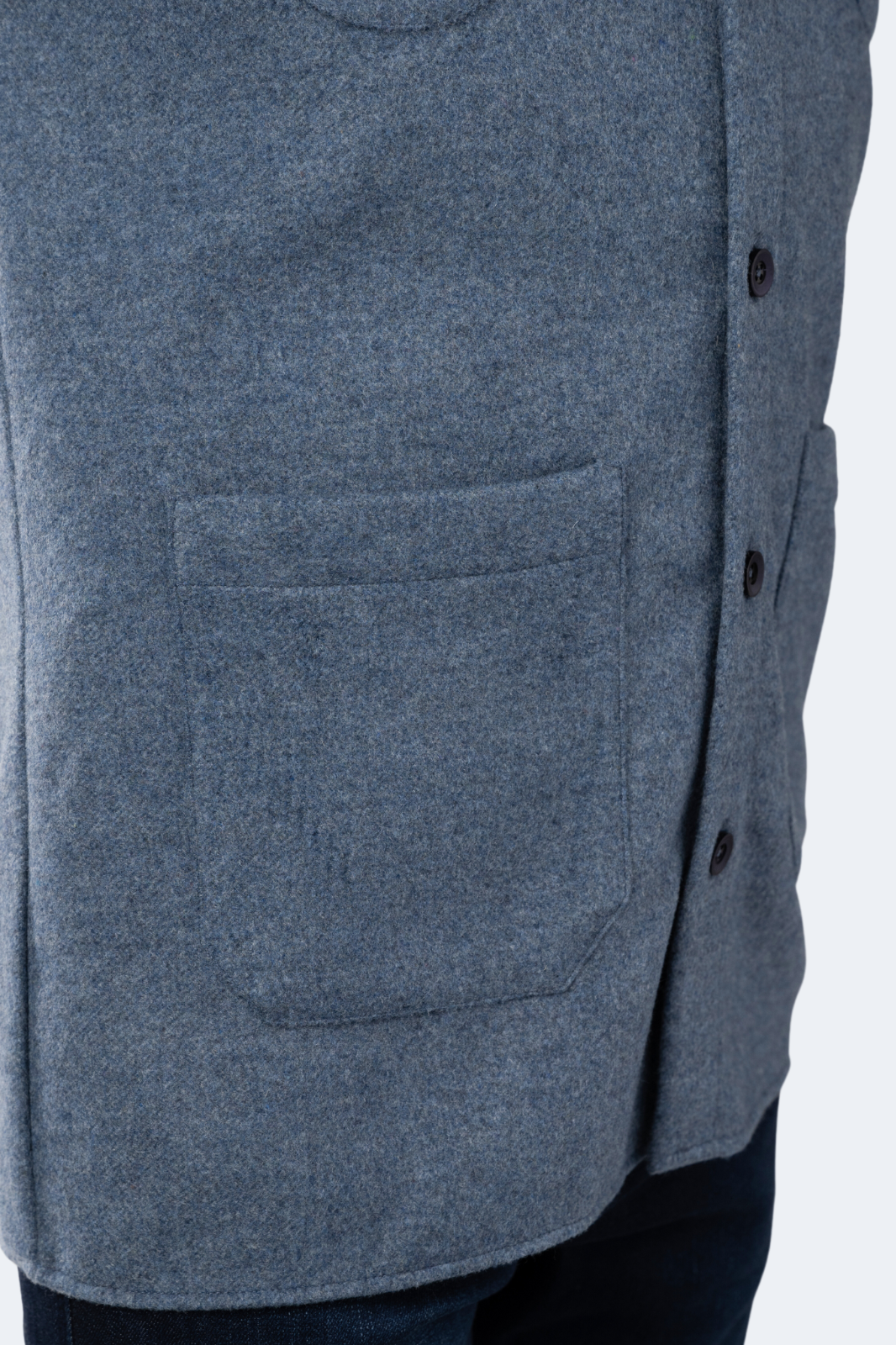 Leo Steel Blue Shacket