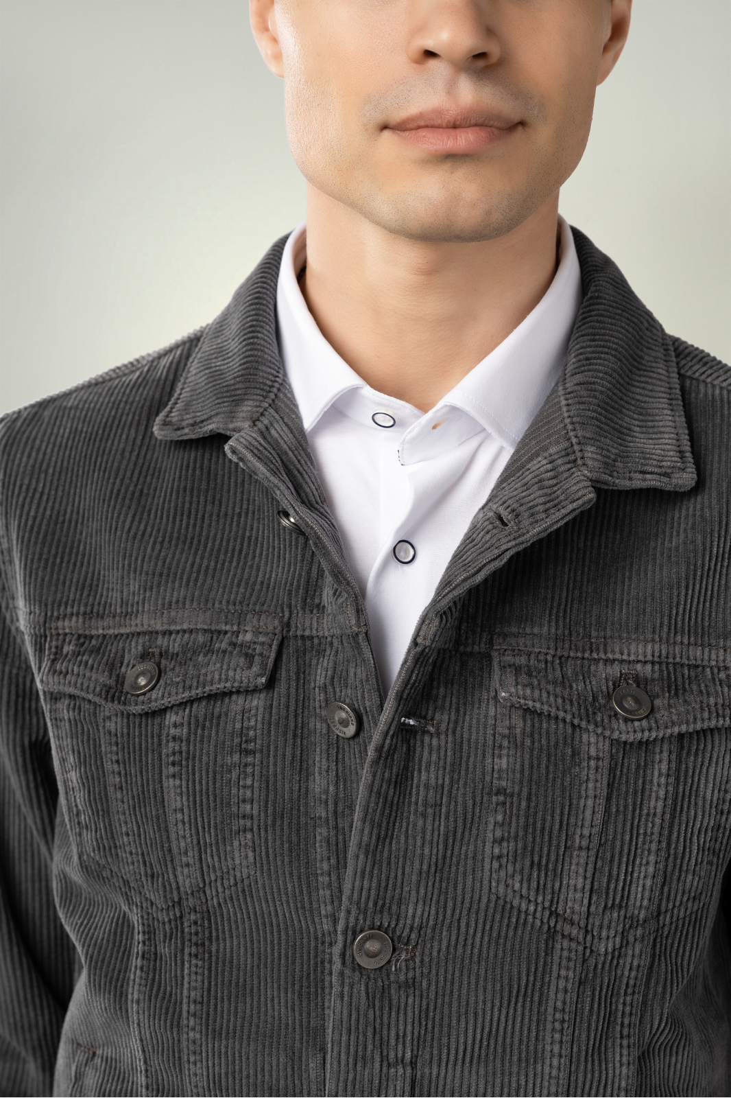 Dark Grey Corduroy Jacket