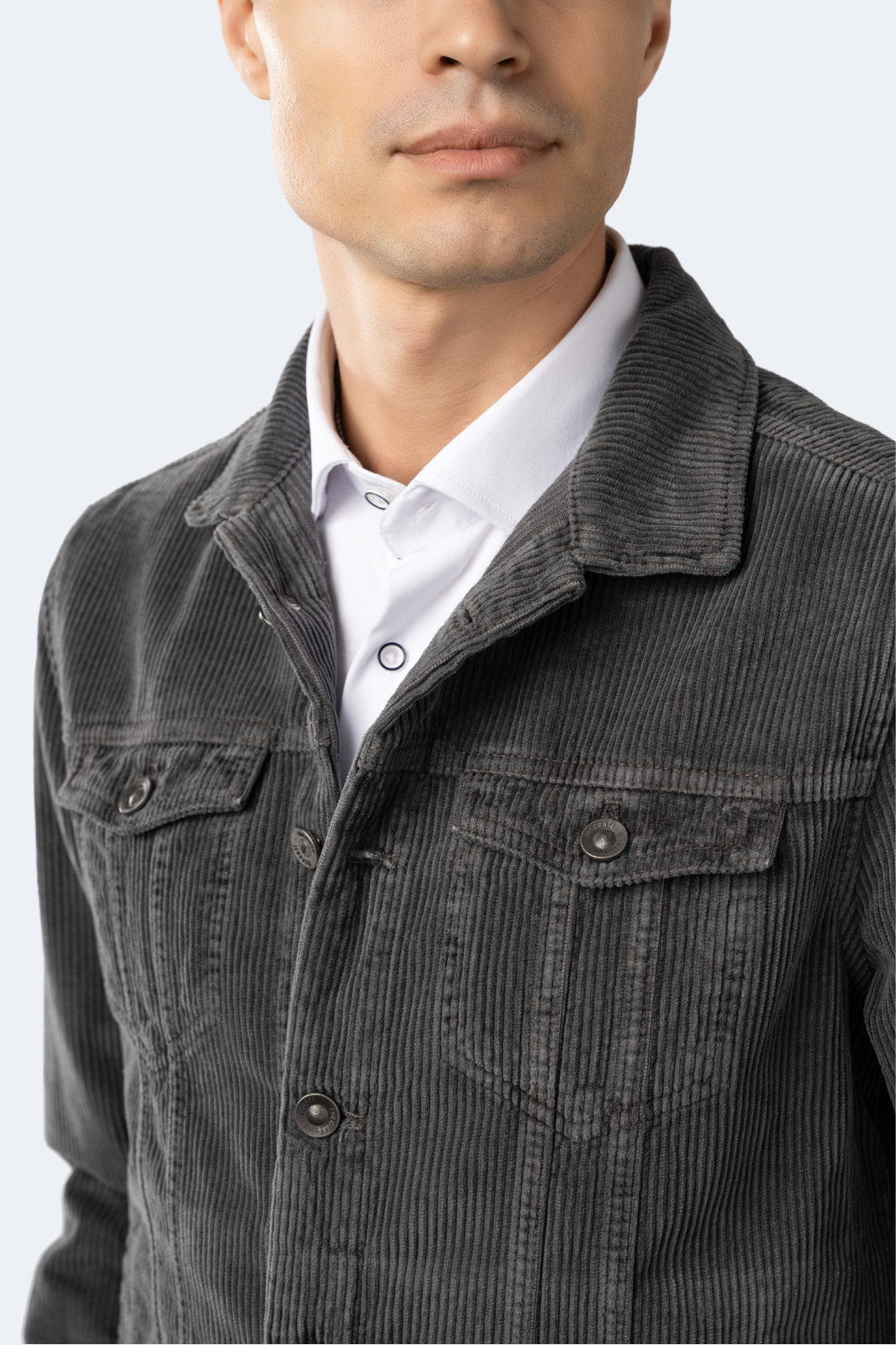 Dark Grey Corduroy Jacket