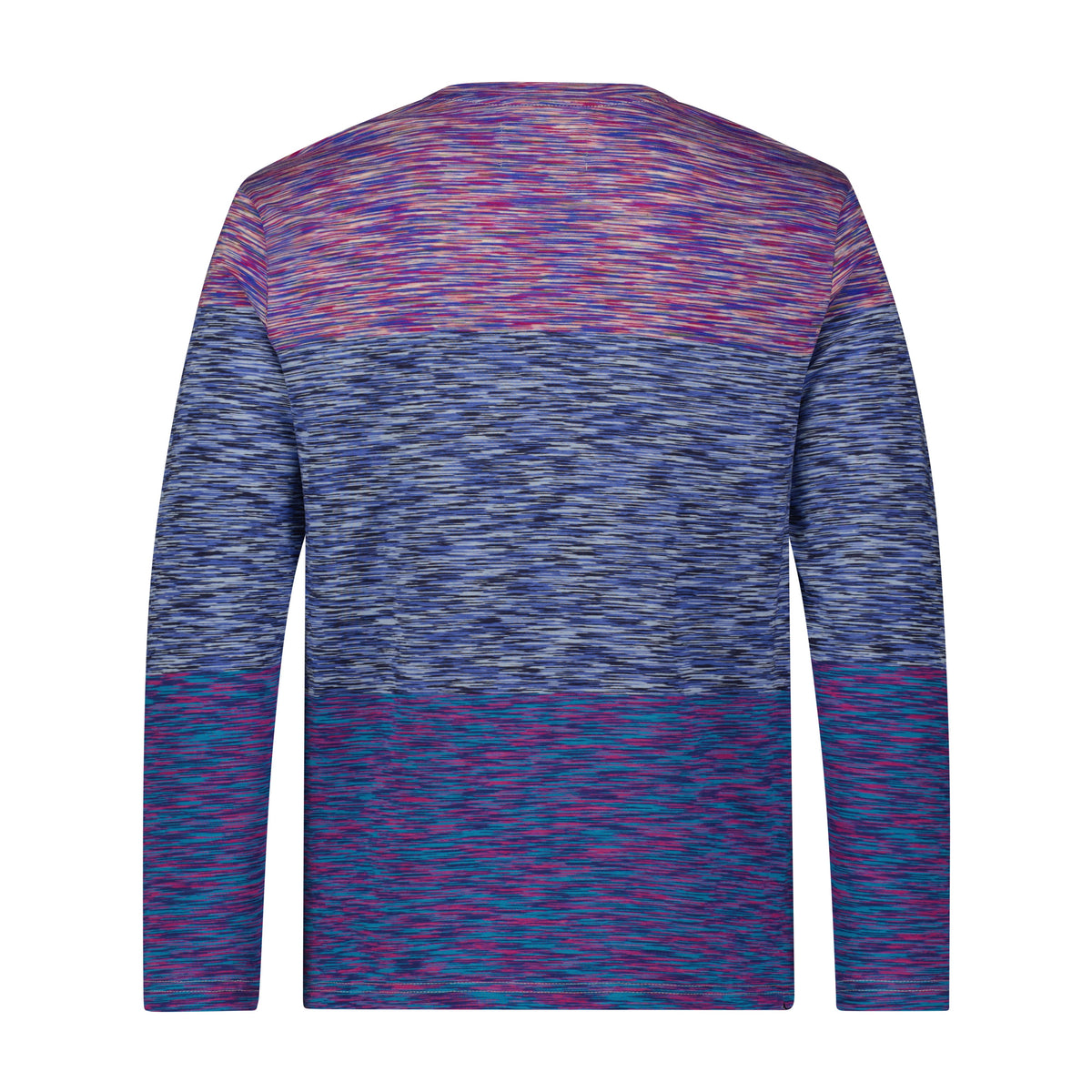Multi Purple Aqua Space Dyed Crewneck