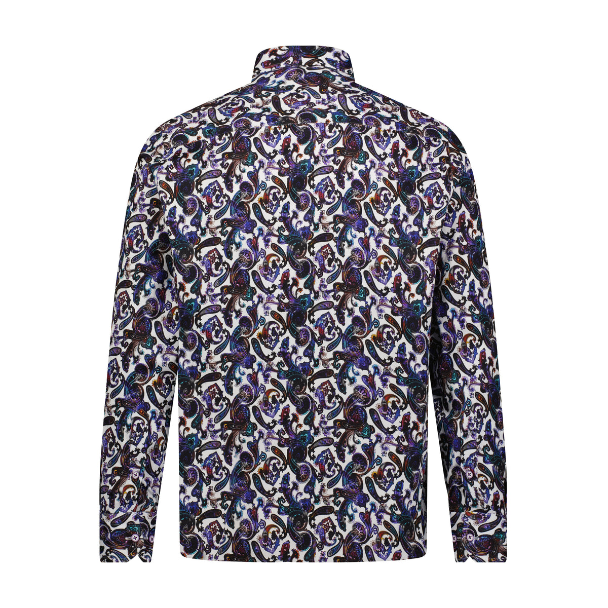 Rainbow Paisley Print Long Sleeve Shirt