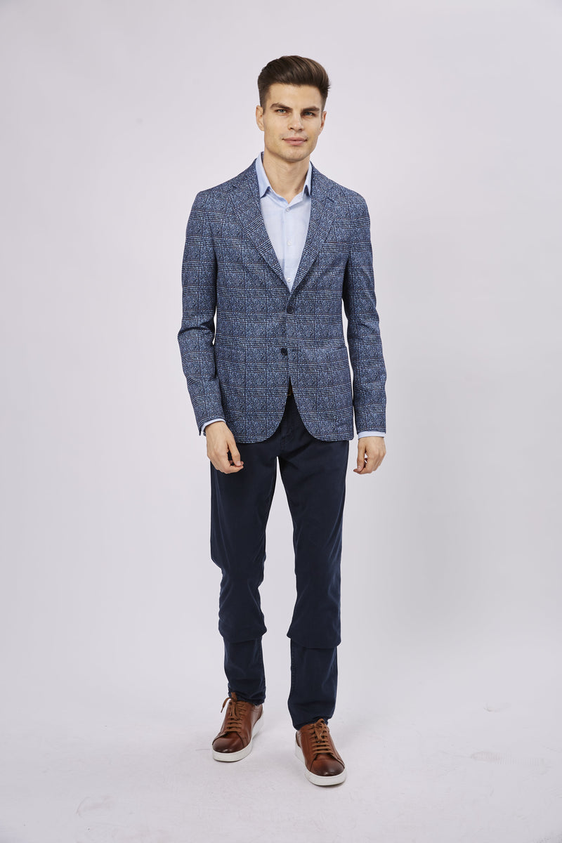 SS23 Leo Plaid Knit Sportcoat