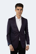 Purple and Royal Blue Check Sportcoat