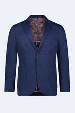 Navy and Petro Blue Jacquard Sportcoat