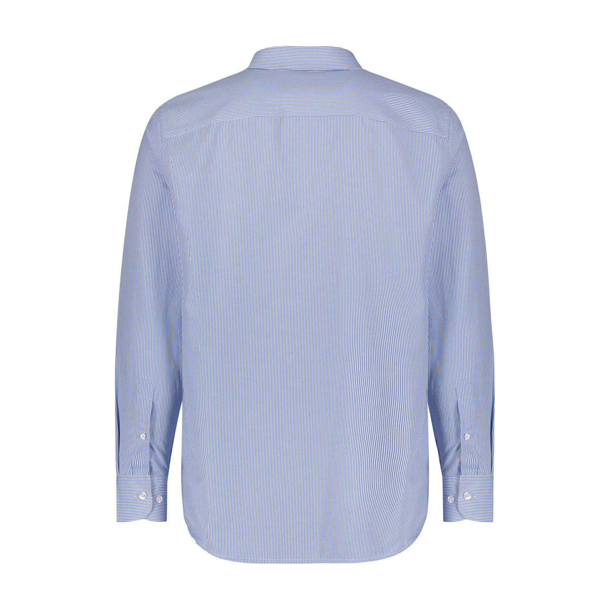 DIAGONAL BLUE STRIPE SHIRT