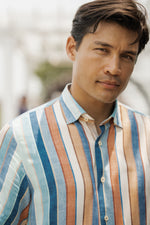 Multicolor Stripe Short Sleeve Shirt