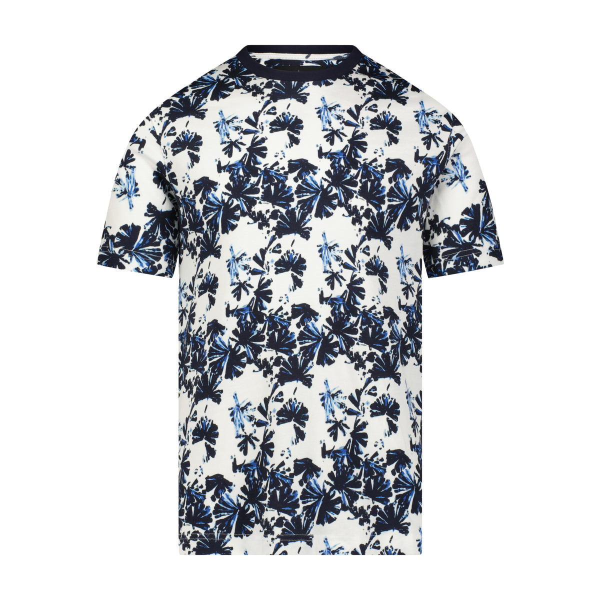Navy Floral Print Tee