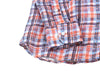 SS23 Leo Orange and Navy Plaid Shirt
