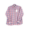 SS23 Leo Orange and Navy Plaid Shirt
