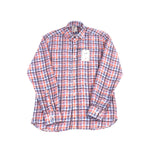 SS23 Leo Orange and Navy Plaid Shirt
