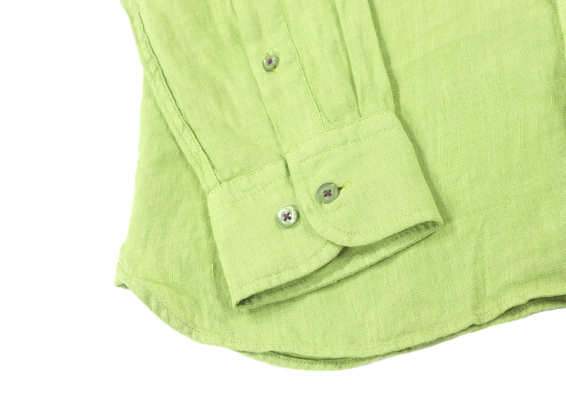 SS23 Leo Light Green Linen Shirt