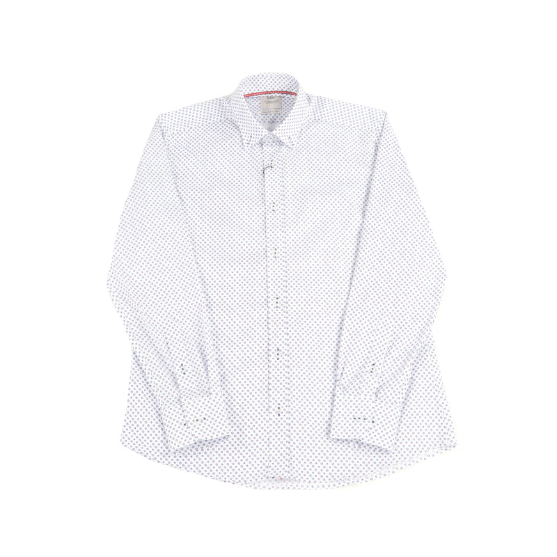 SS23 Leo Blue and Red Circle Jacquard Shirt