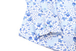 Leo Blue Flowers with Patches Shirt