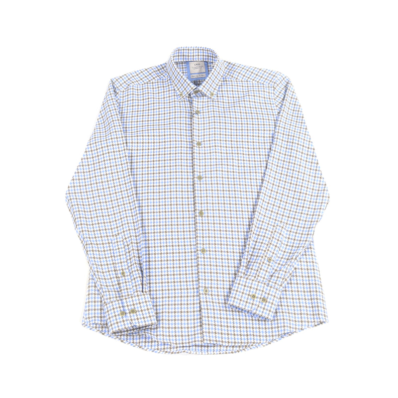 SS23 Leo Houndstooth Plaid Shirt