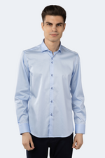 Leo Solid Baby Blue Shirt