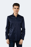 Leo Solid Navy Shirt