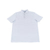 SS23 Leo White with Blue Box Polo