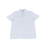 SS23 Leo White with Blue Box Polo