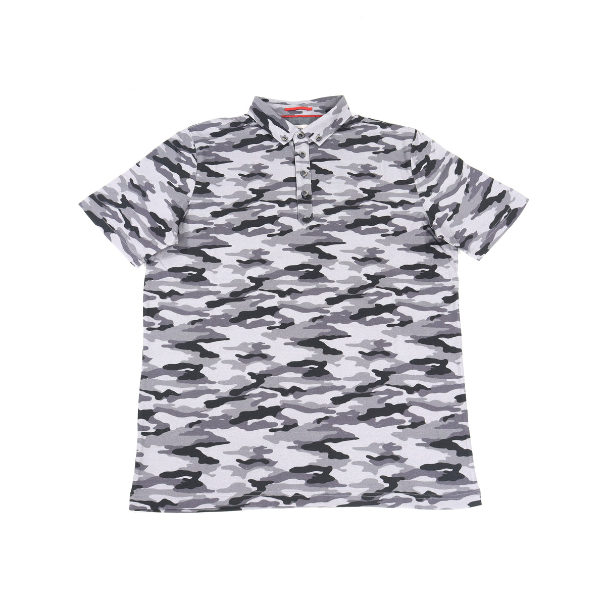 Leo Grey Camo Polo