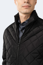 Black Rayon Outerwear Jacket