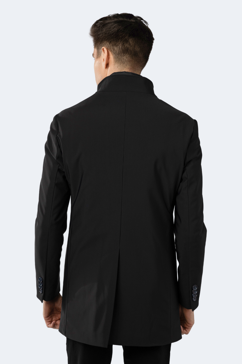 Black Outerwear Long Coat