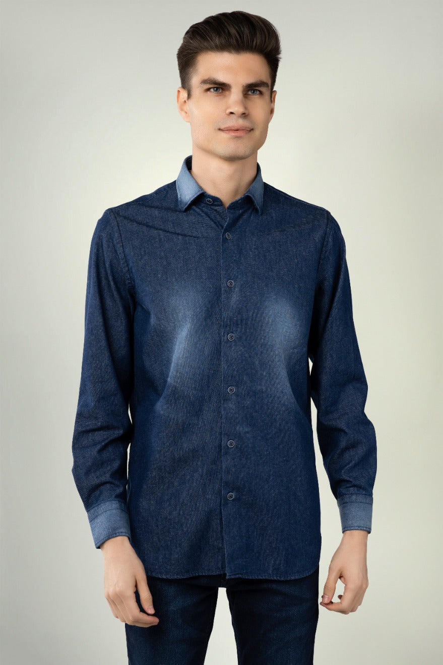 Vintage Washed Denim Shirt