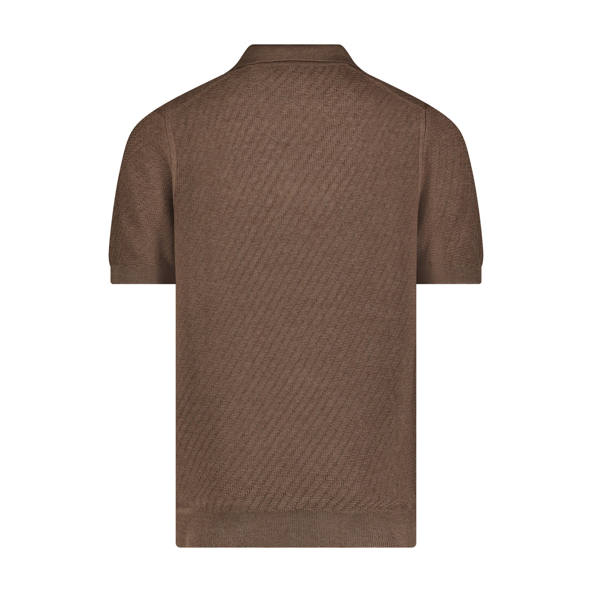 Shade of Brown Herringbone Polo