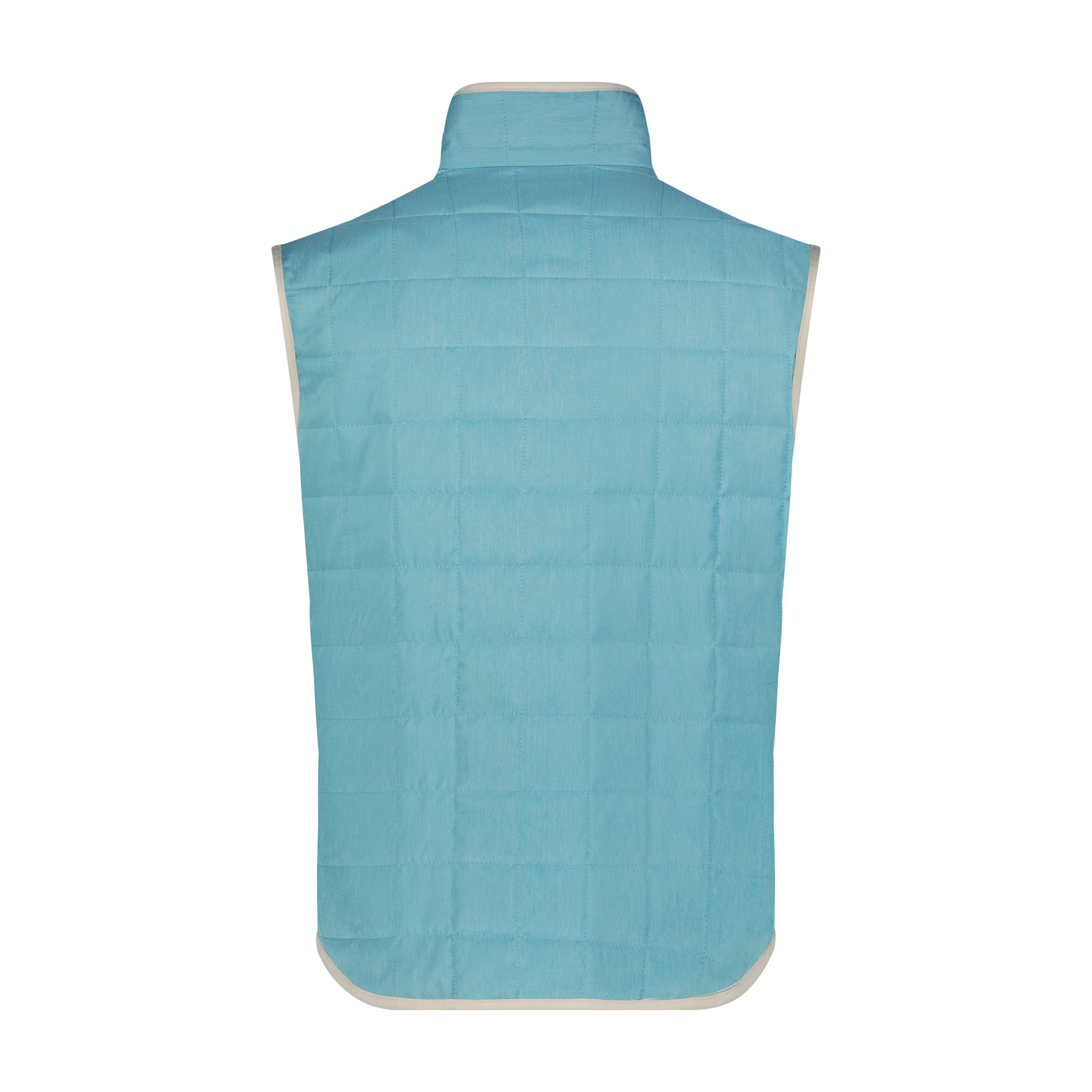 Aqua vest on a white background