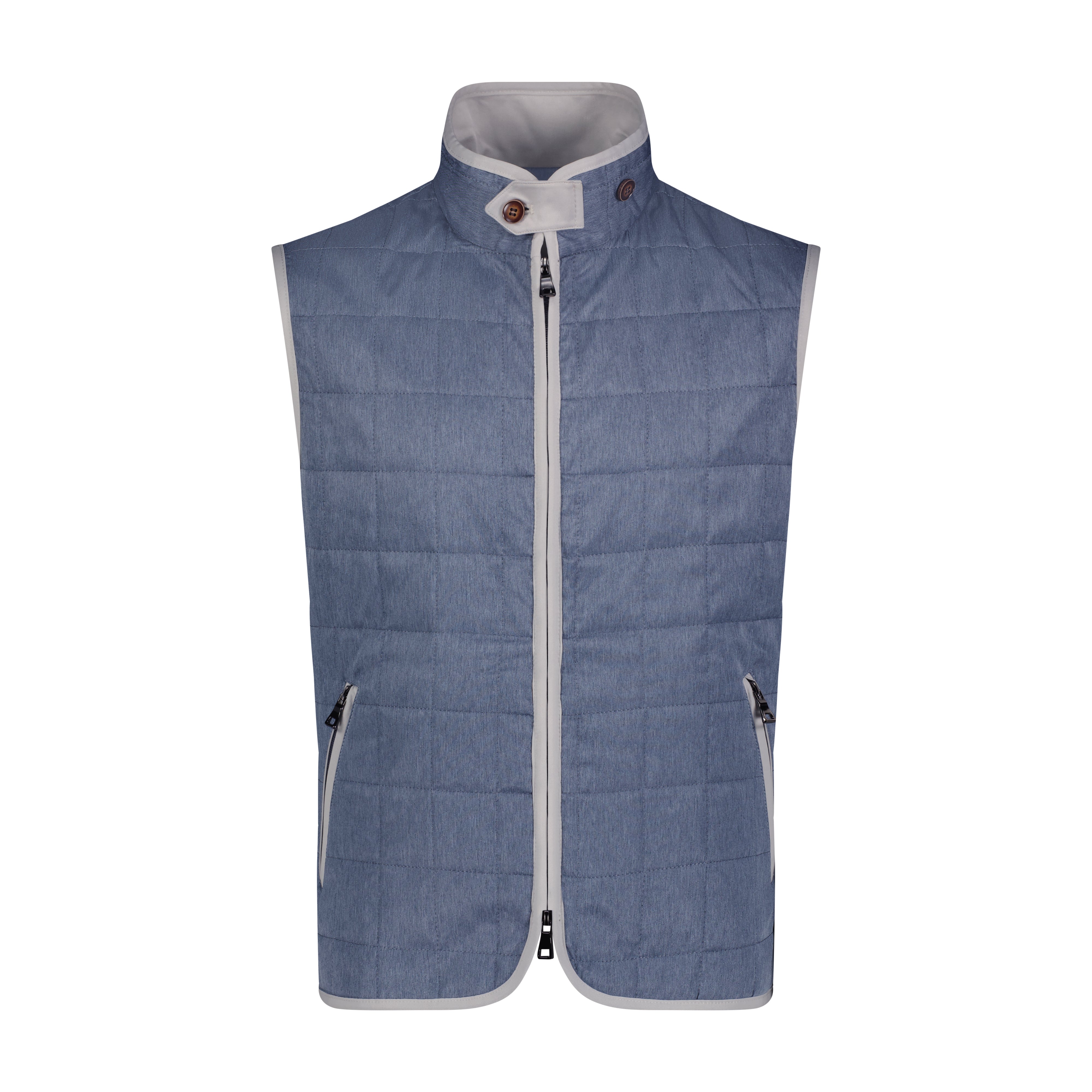 Indigo Quilted Vest
