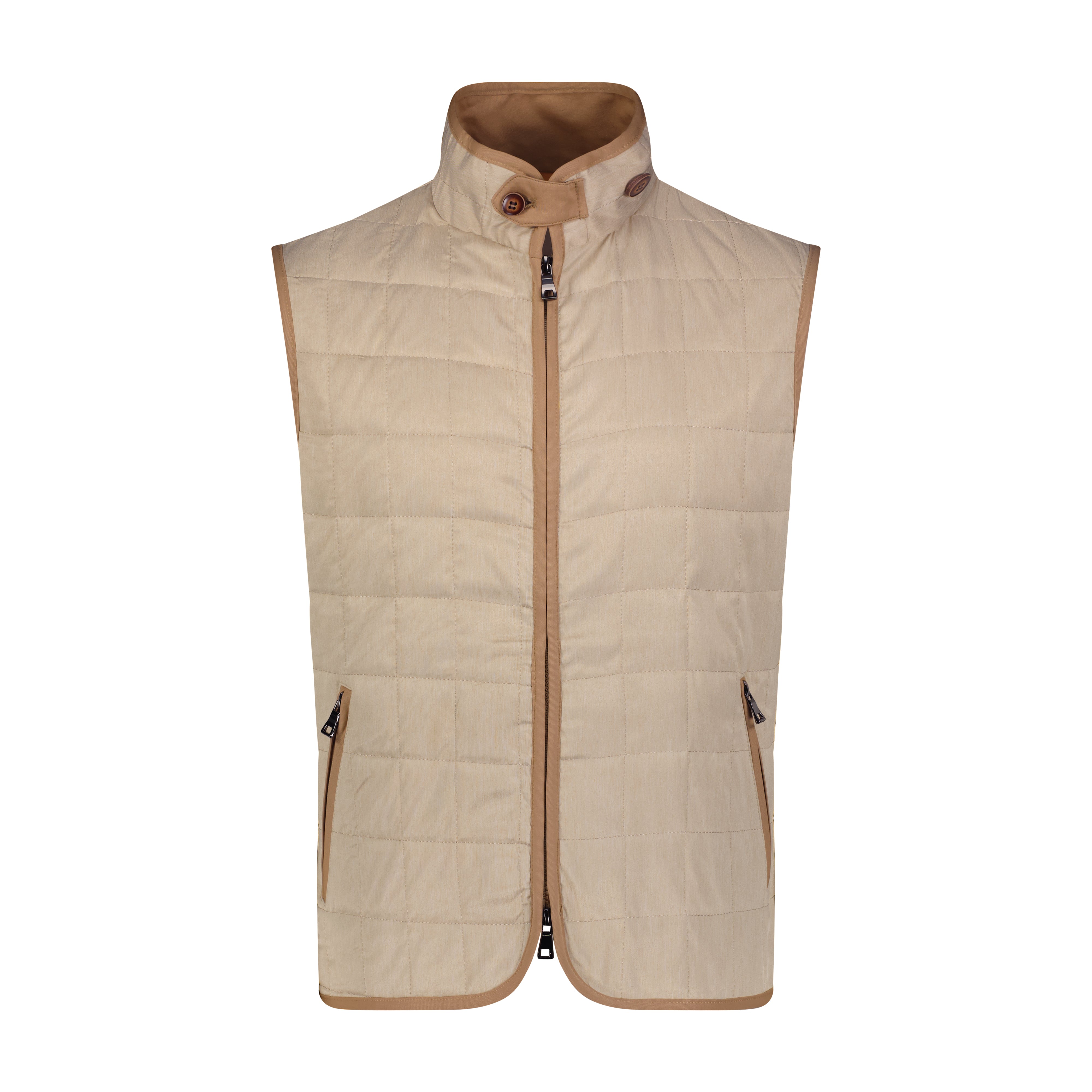 Sand Quilted Vest