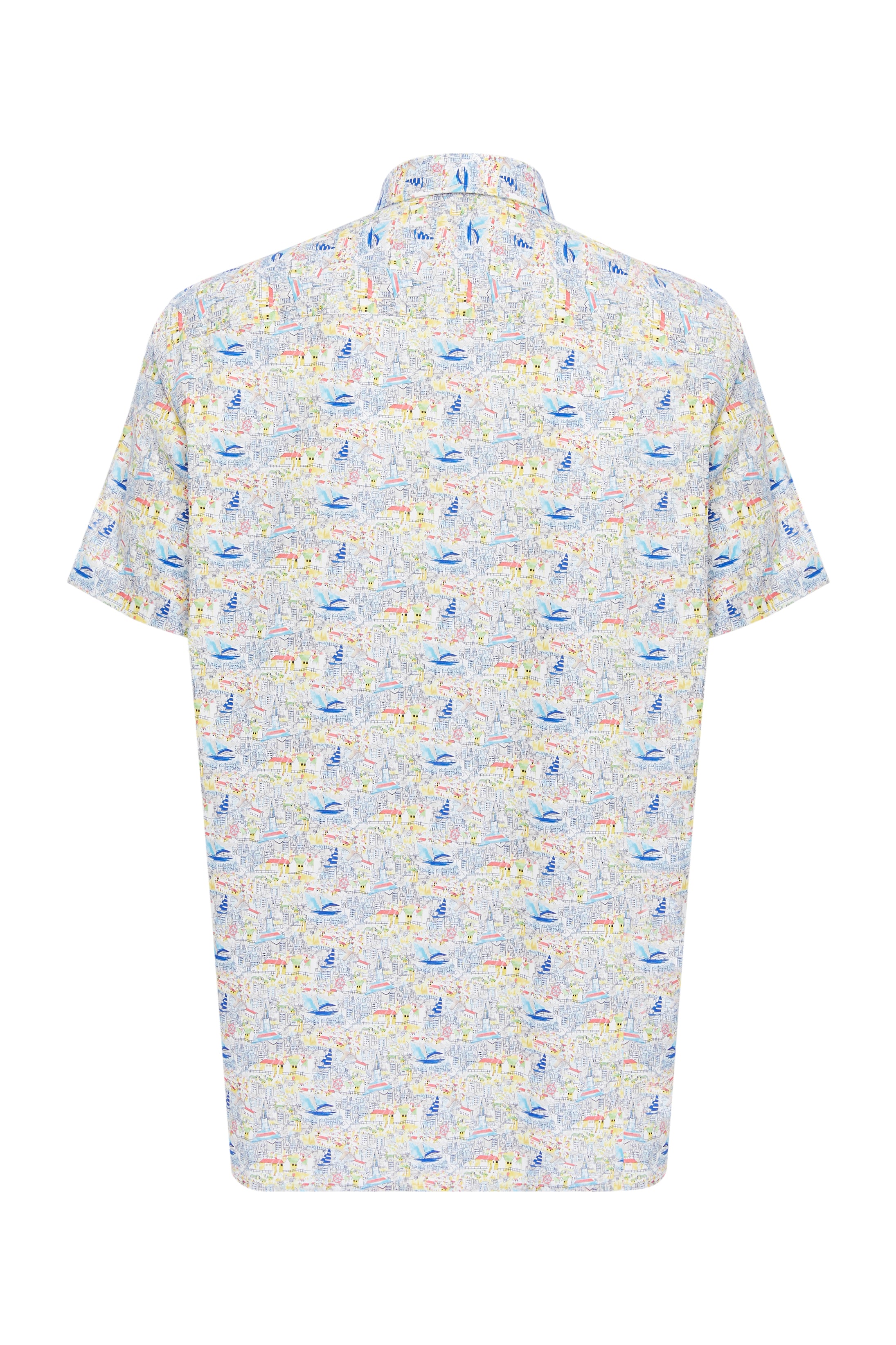 City Map Print Short Sleeve Shirt