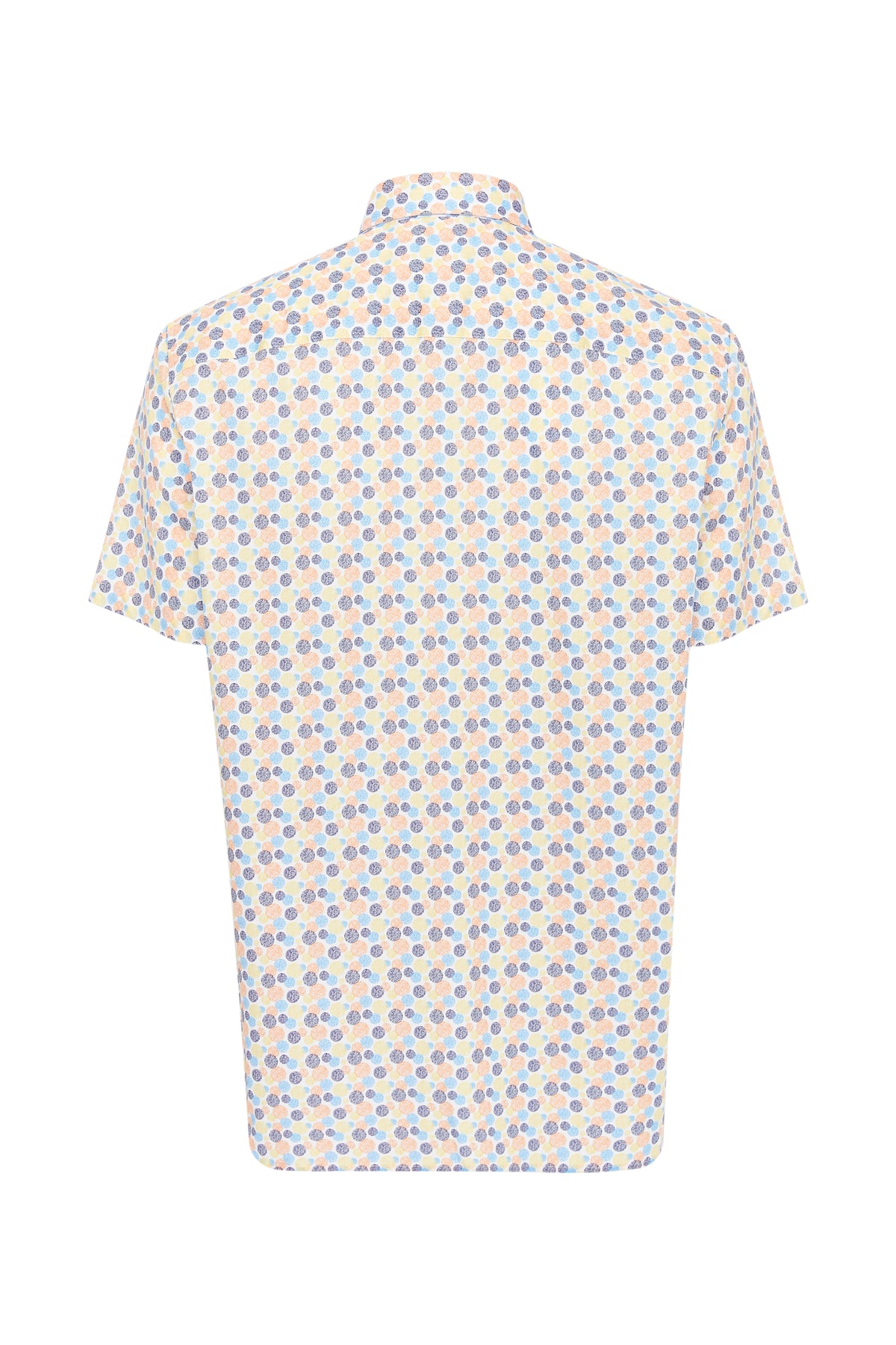 Vintage Circle Print Short Sleeve Shirt