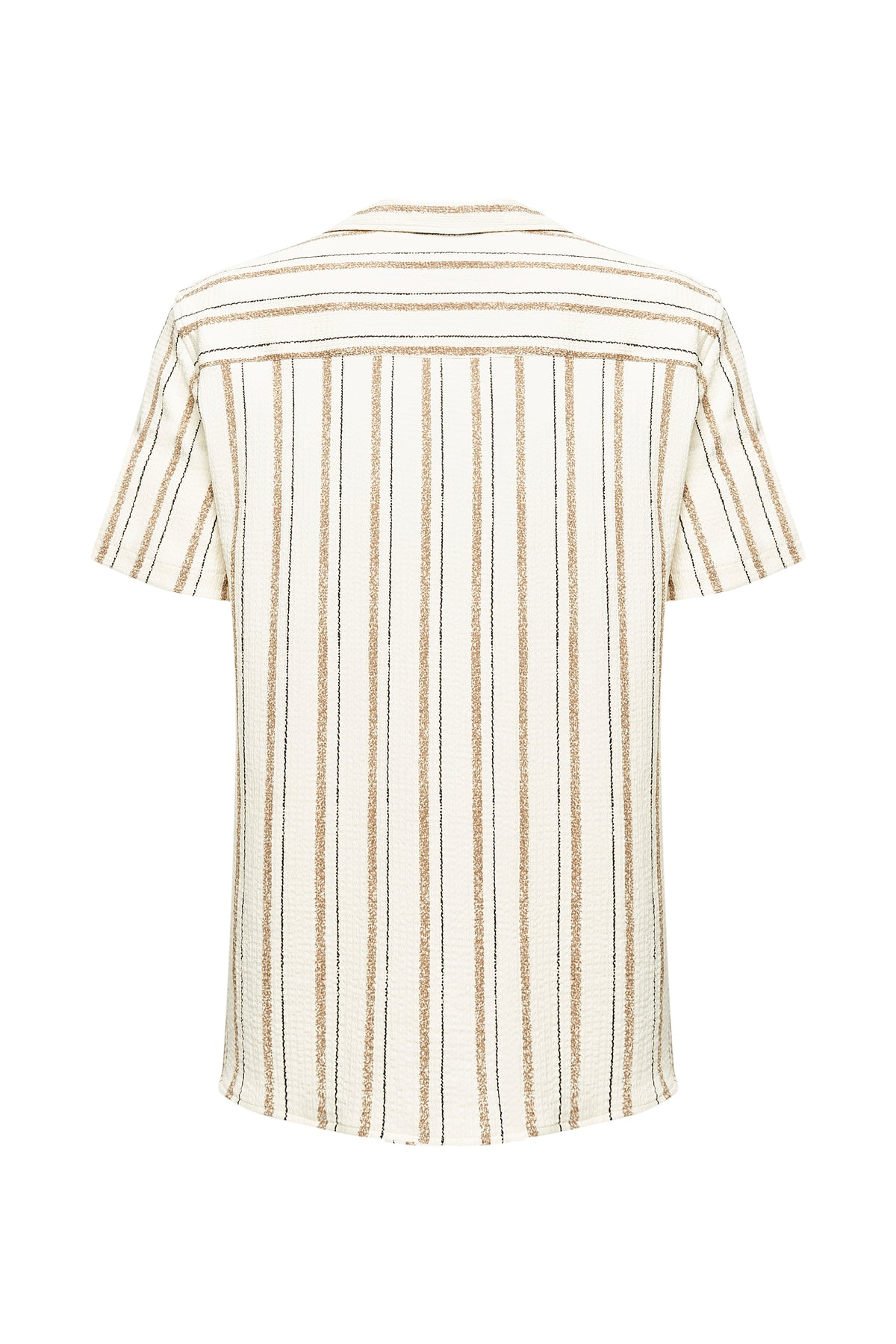 Canvas Striped Short Sleeve Shirt