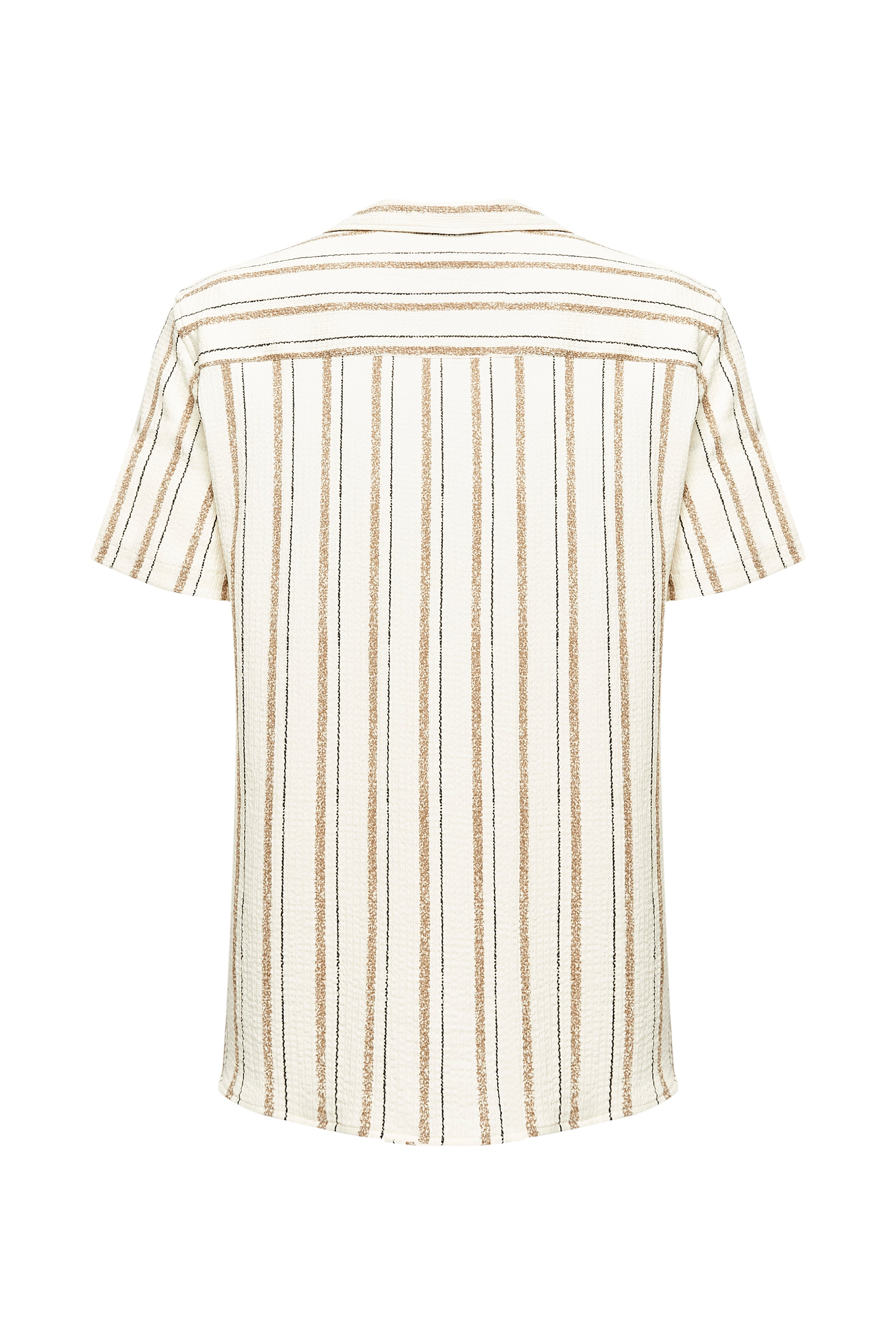Canvas Striped Short Sleeve Shirt