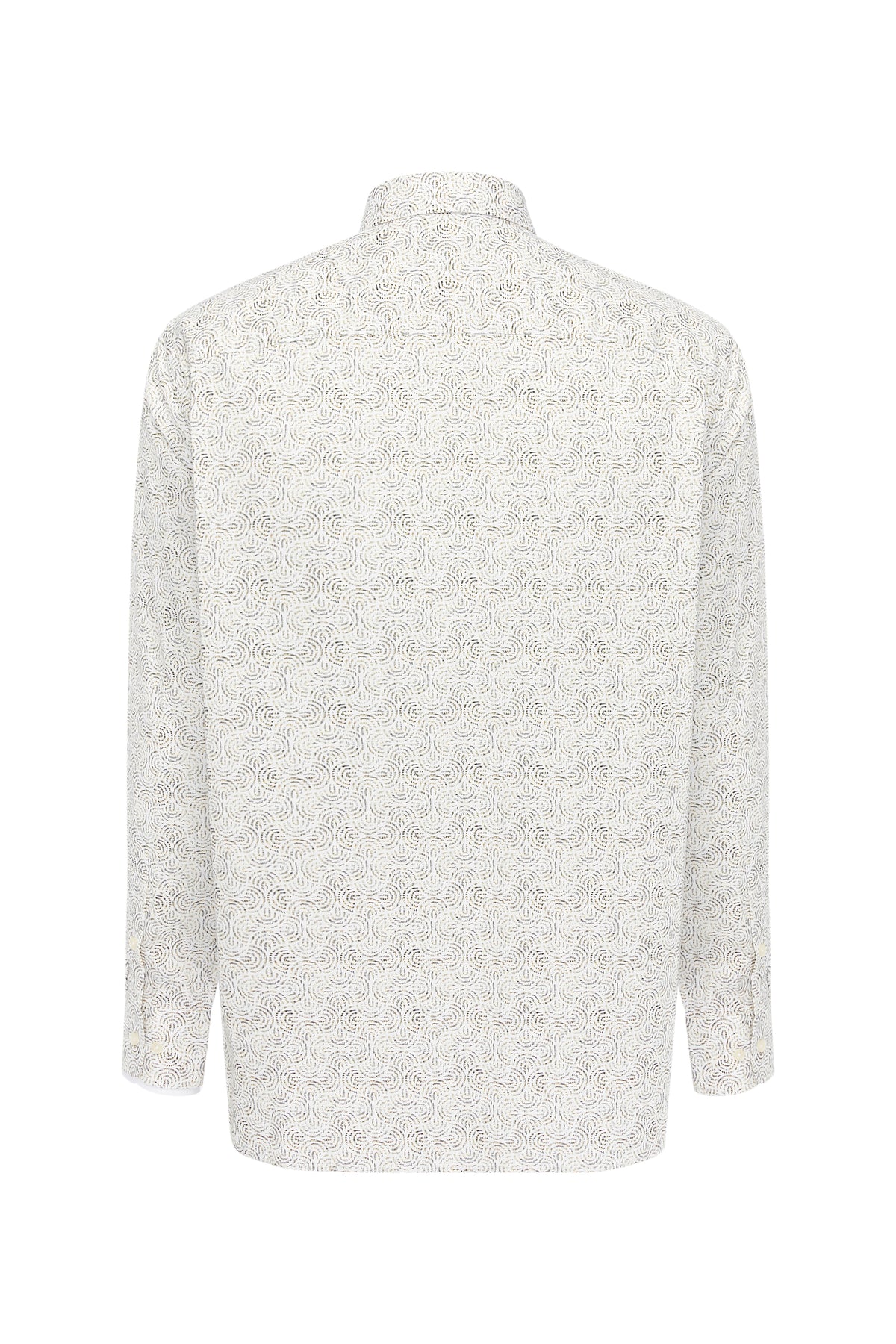 Sand Geo Swirl Print Shirt