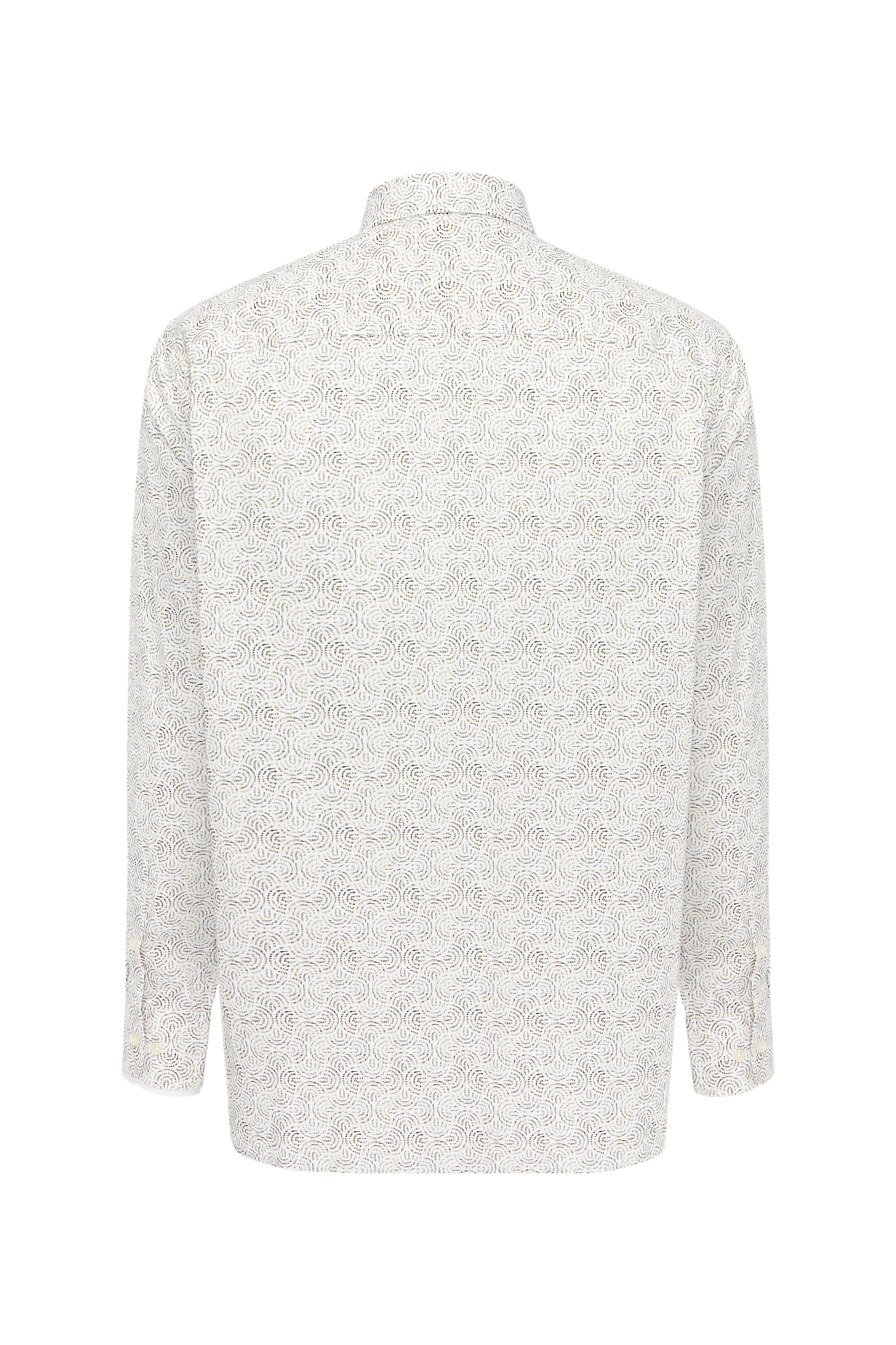 Sand Geo Swirl Print Shirt