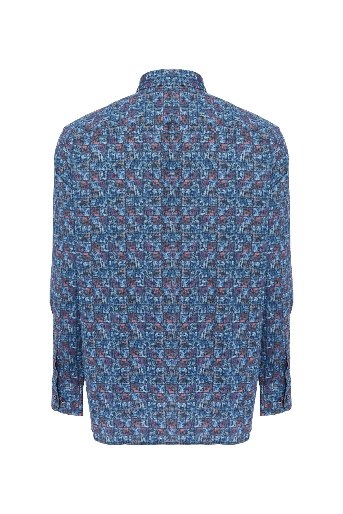 Abstract Squares Print Shirt