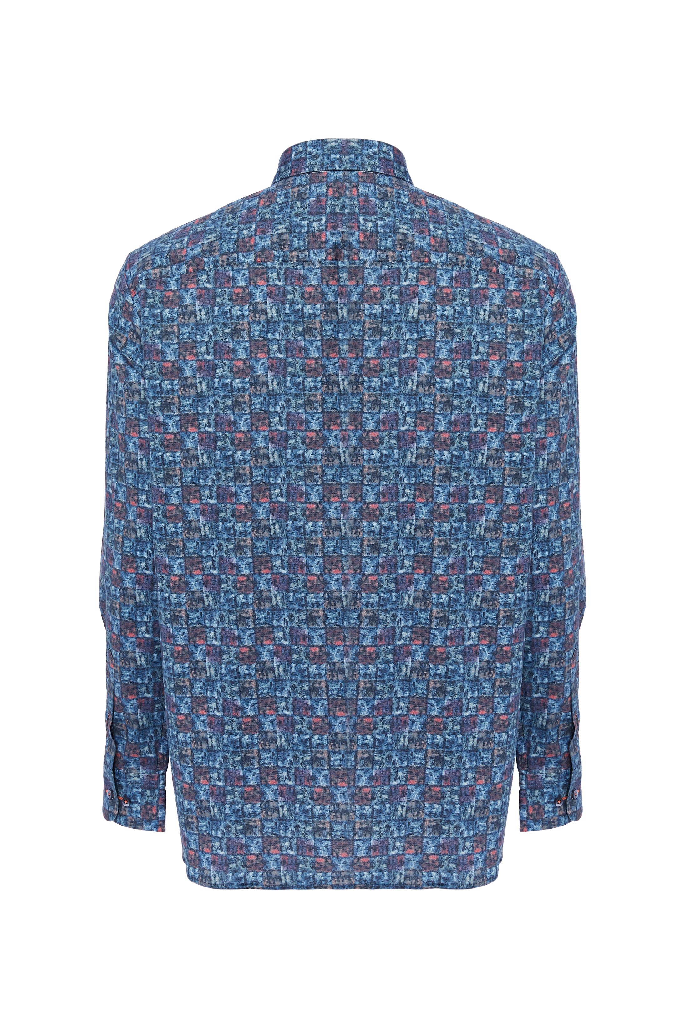 Abstract Squares Print Shirt