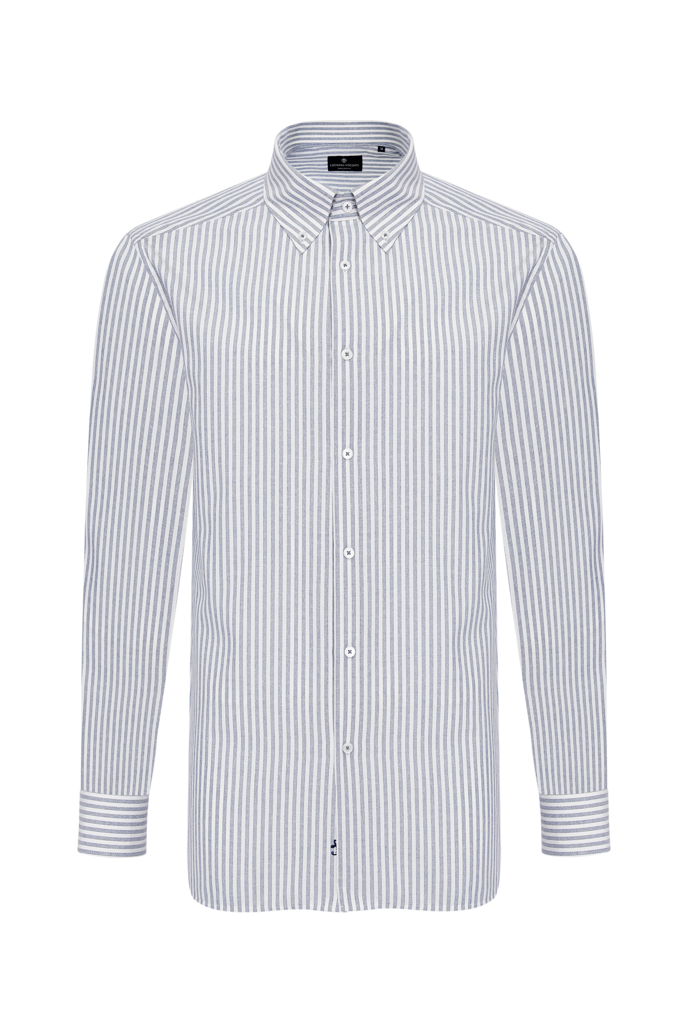 Navy Stripe Long Sleeve Shirt