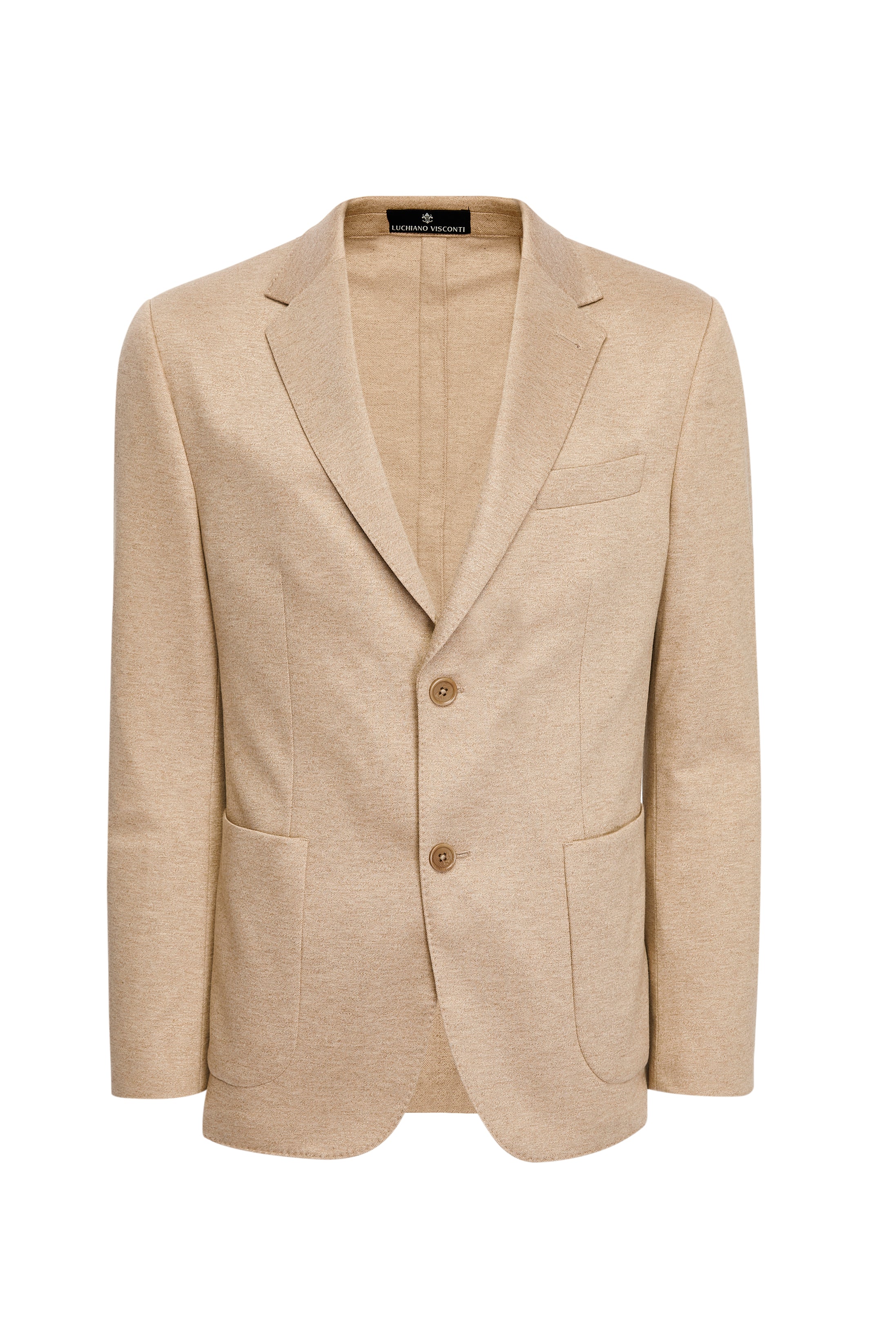 Khaki Liscio Knit Blazer