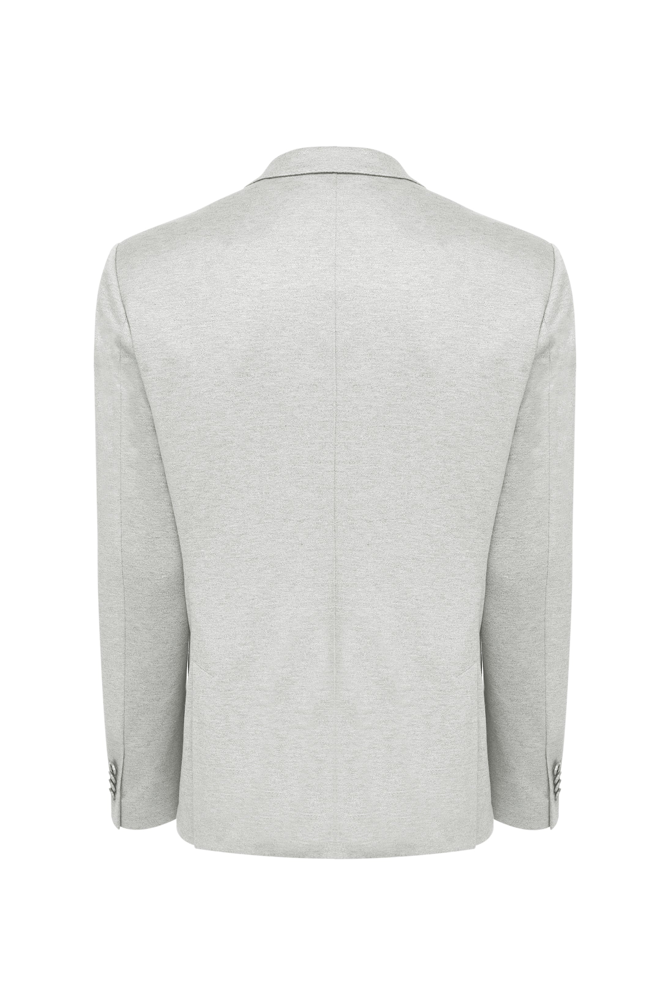 Silver Liscio Knit Blazer