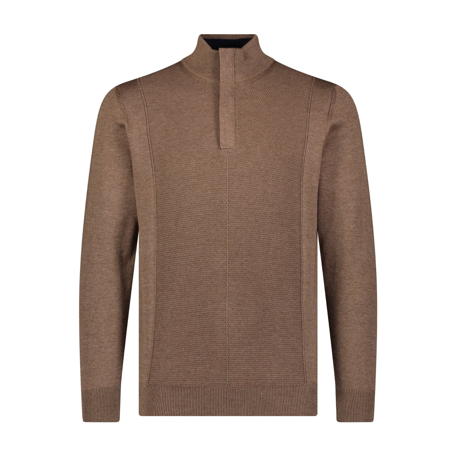 Quarter Zip Multi Panel Sweater