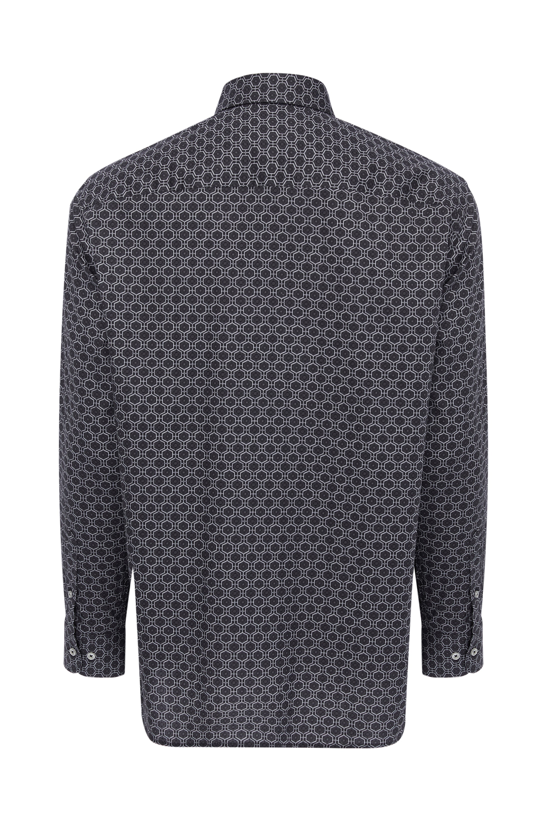 Geo Hexagon Print Shirt
