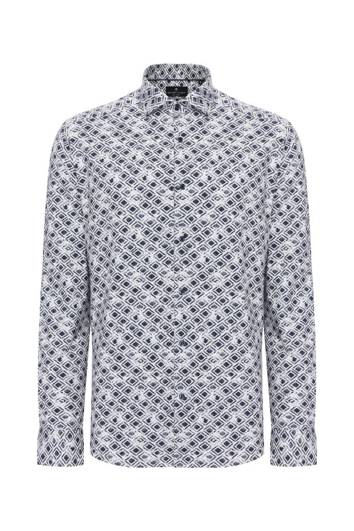 Vintage Diamond Print Shirt