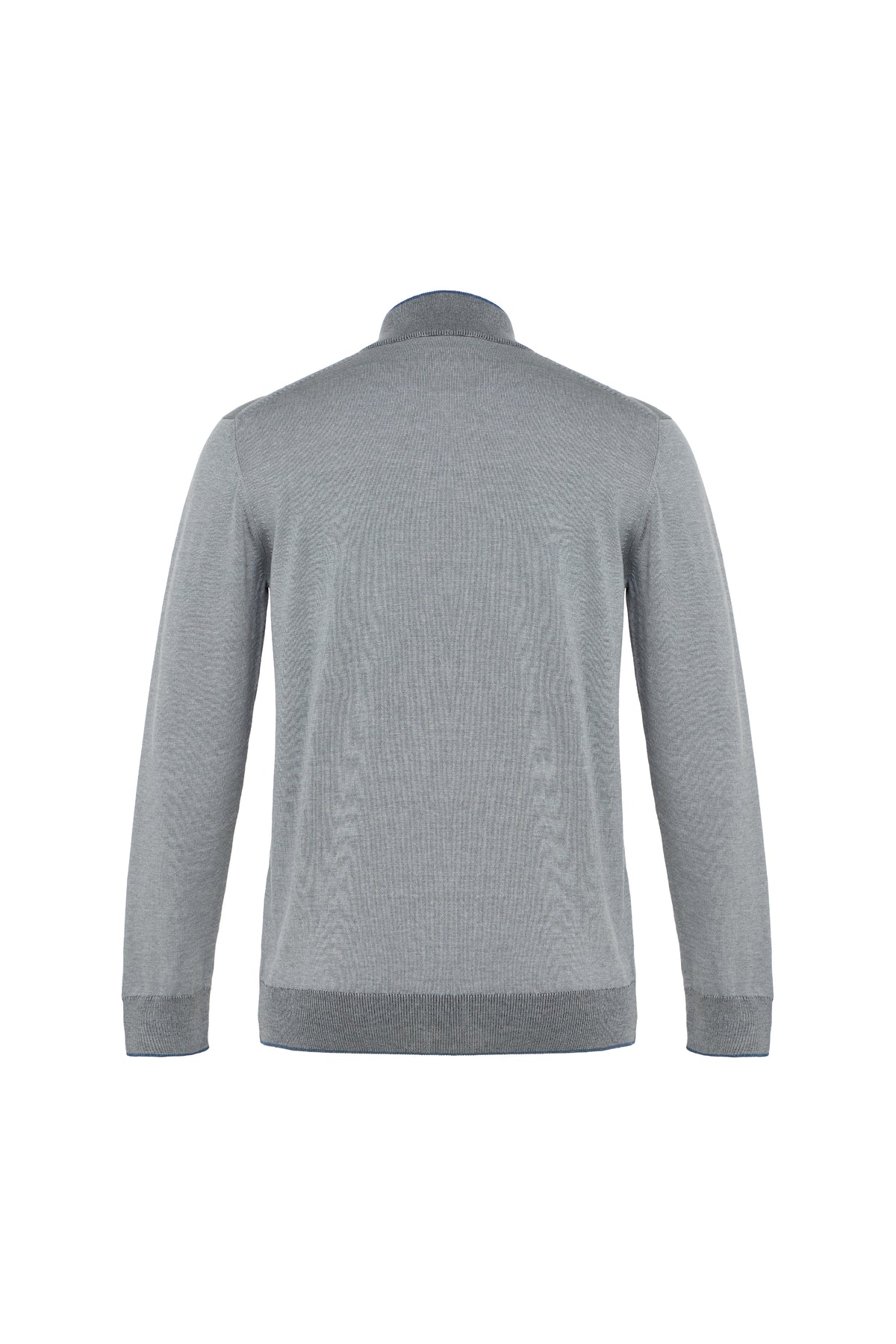Lite Grey Banded Quarter Zip