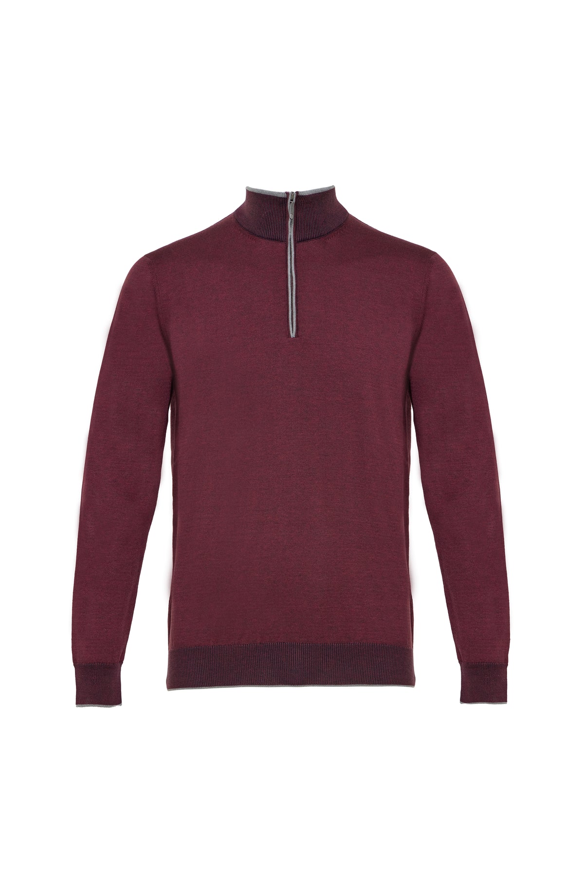 Bordeaux Banded Quarter Zip