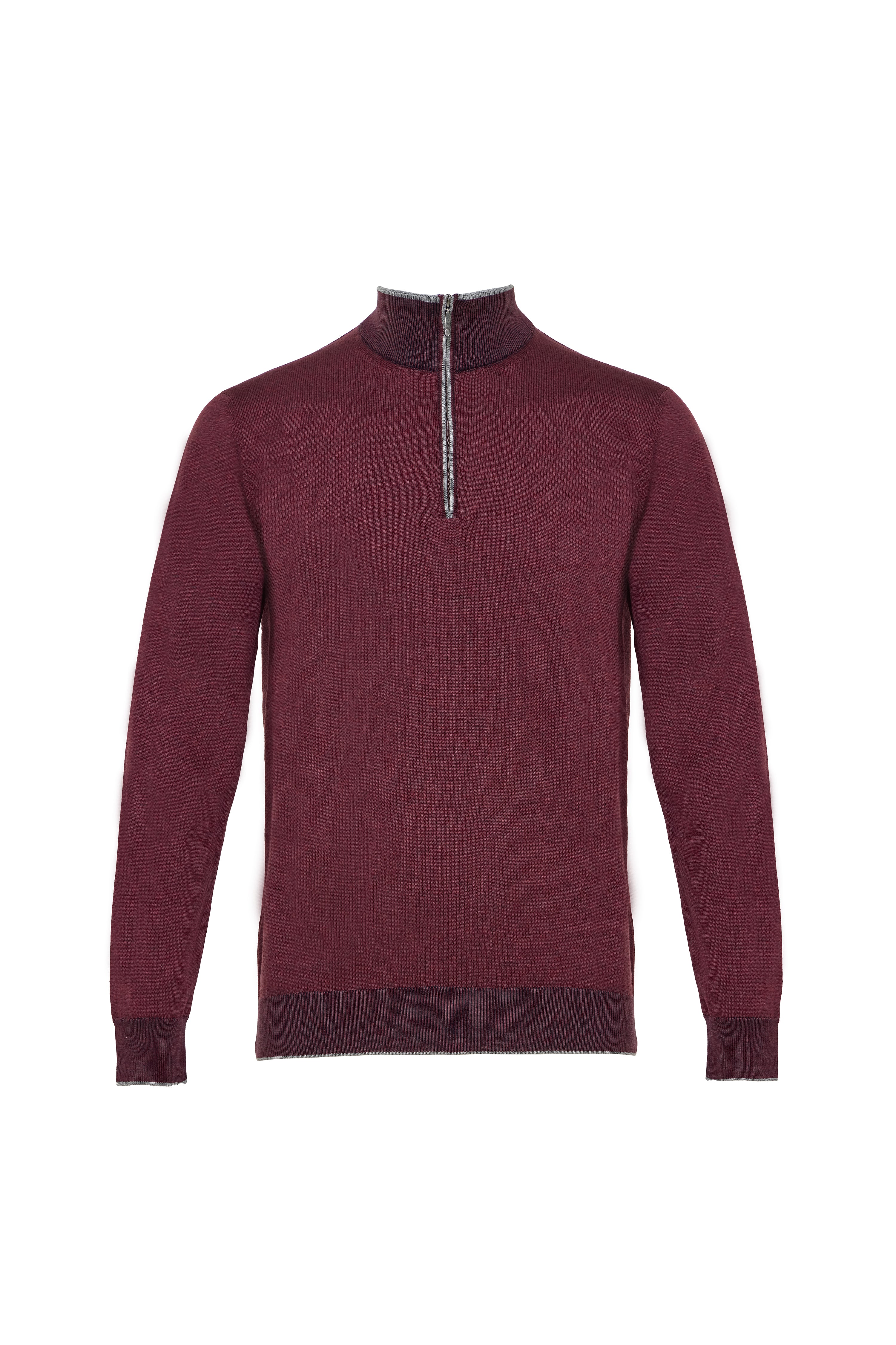 Bordeaux Banded Quarter Zip