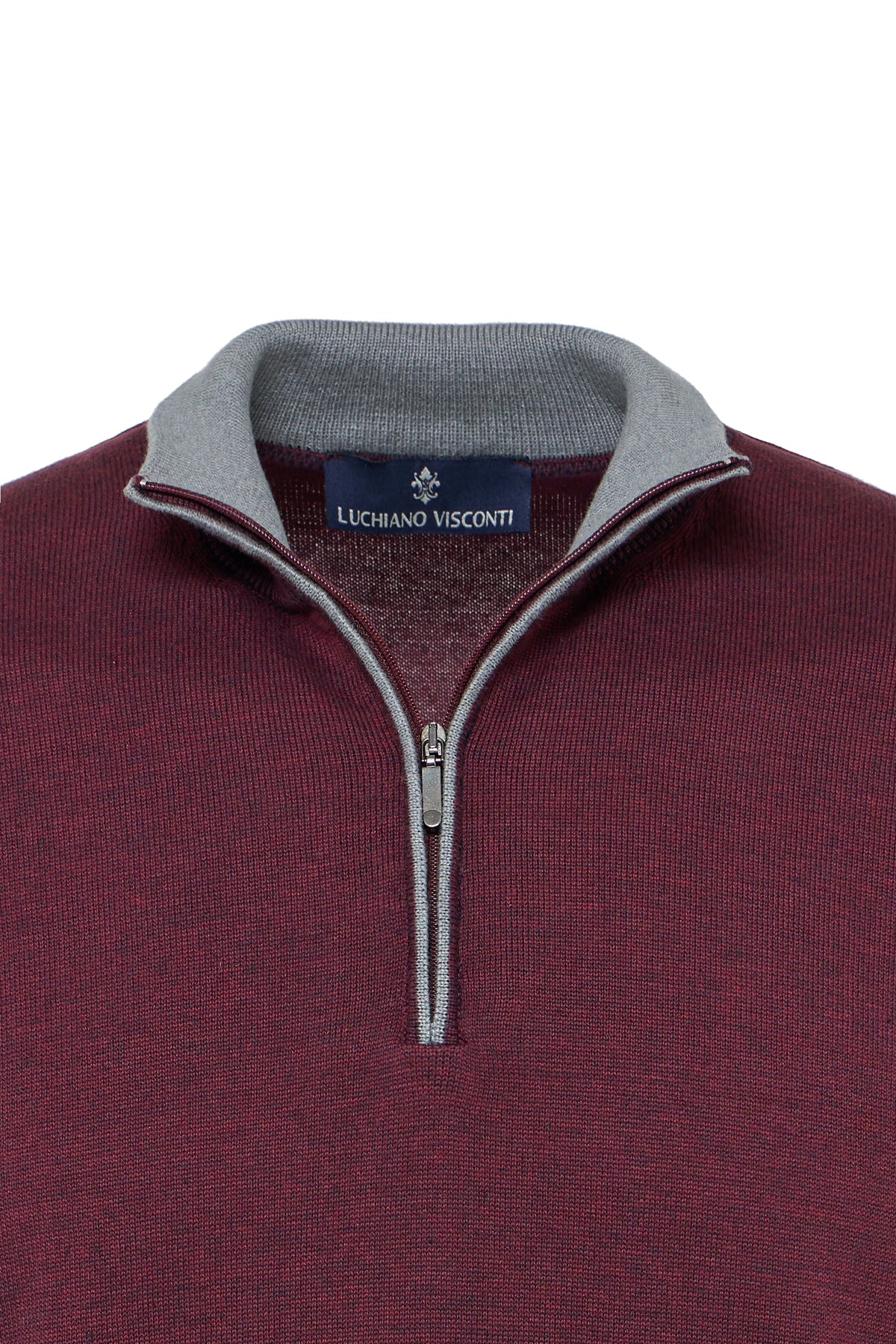 Bordeaux Banded Quarter Zip