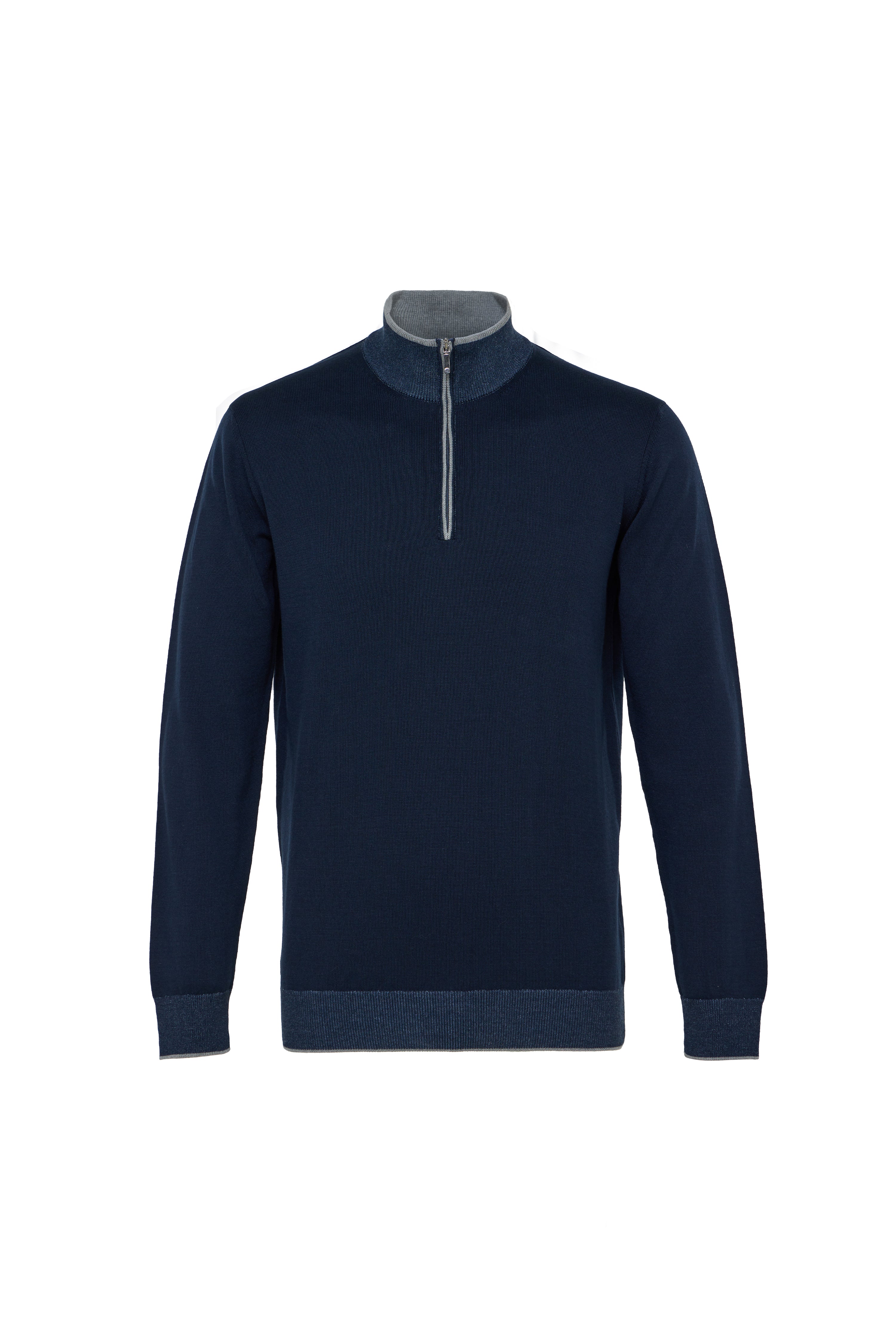 Navy Banded Quarter Zip
